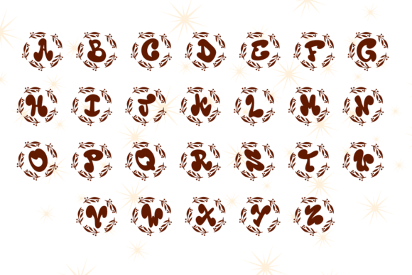 Christmas Monogram Font - Preview 1