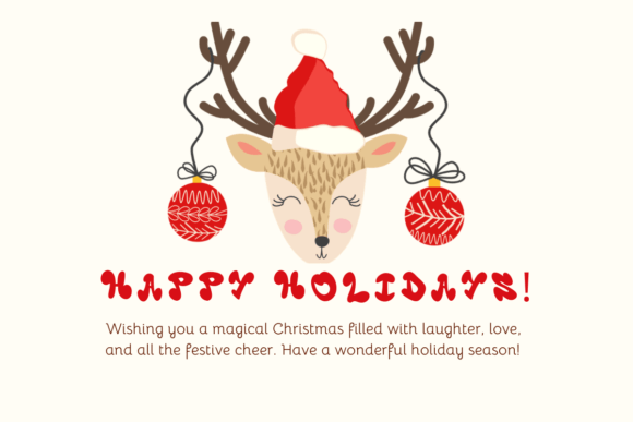 Cute Christmas Reindeer Font - Preview 3
