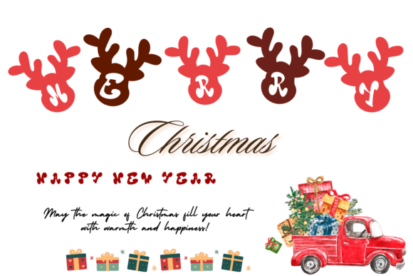 Cute Christmas Reindeer Font - Preview 4