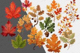 Embroidered Fall Leaf Clipart Graphic by Digital Curio · Creative Fabrica