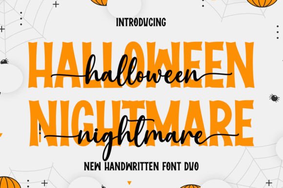 Halloween Nightmare Duo Font PNG with transparent background - Preview 1