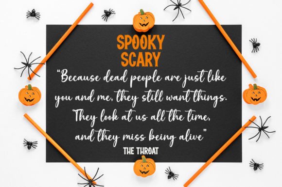Halloween Nightmare Duo Font PNG with transparent background - Preview 2