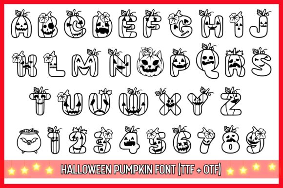 Halloween Pumpkin Font - Preview 1
