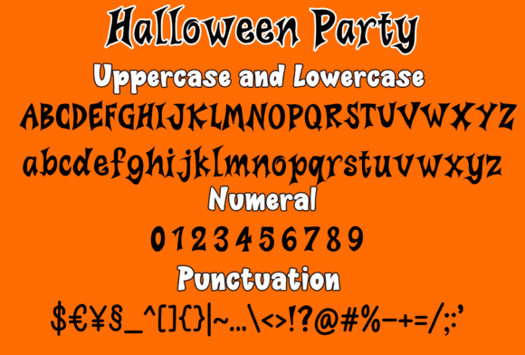Halloween Party Font - Preview 5
