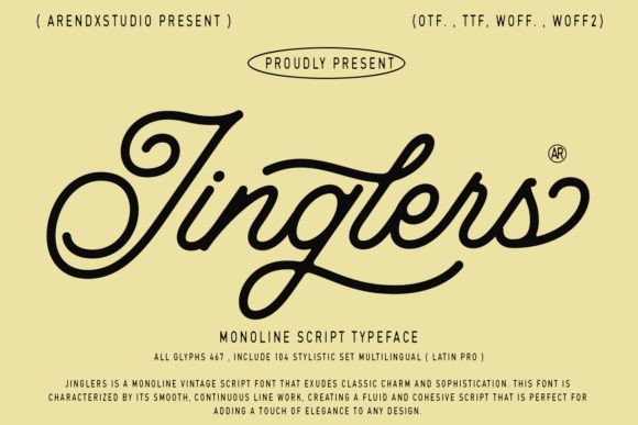 Jinglers Font PNG with transparent background - Preview 1