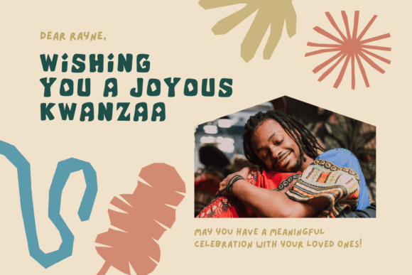 Kwanzaa Font PNG with transparent background - Preview 3