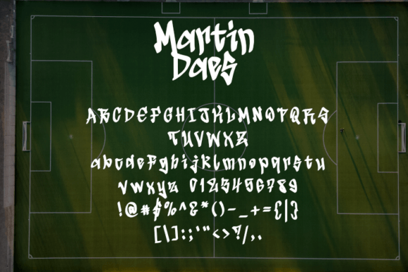 Martin Daes Font PNG with transparent background - Preview 1
