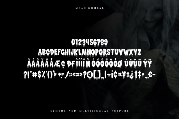 Mbah Gombal Font PNG with transparent background - Preview 1
