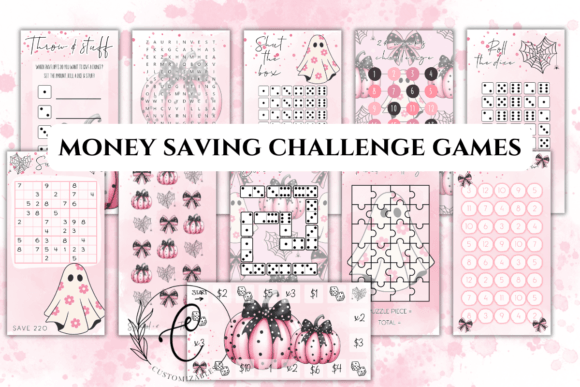Money Saving Challenges Games Budgeting