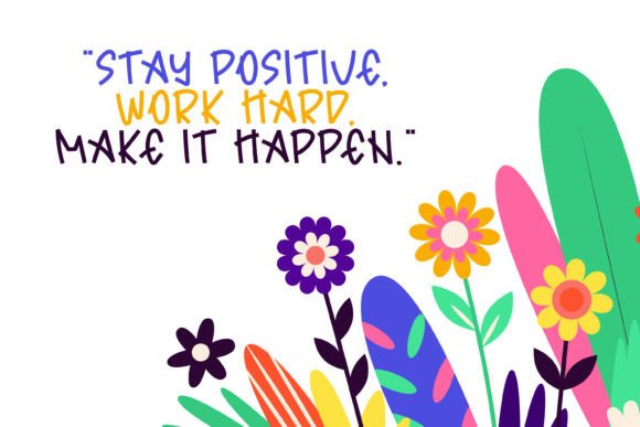 Rainbow Bright Font PNG with transparent background - Preview 2