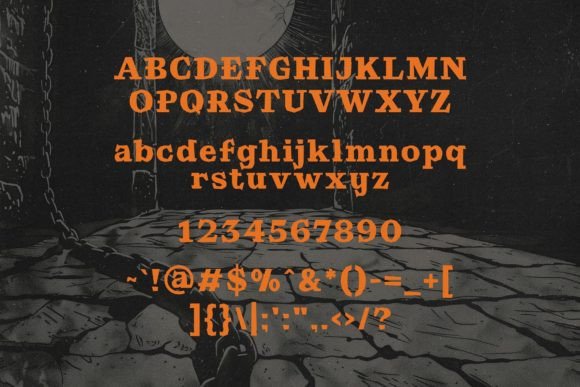 Rebel Riff Font PNG with transparent background - Preview 2