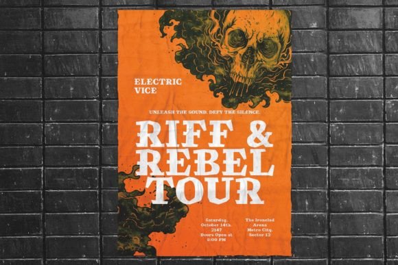 Rebel Riff Font PNG with transparent background - Preview 3