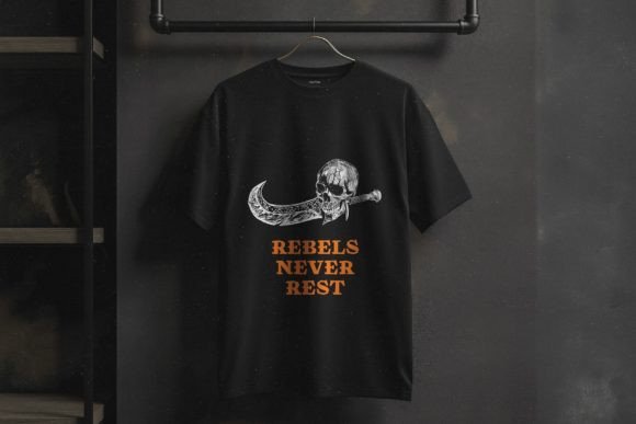Rebel Riff Font PNG with transparent background - Preview 4