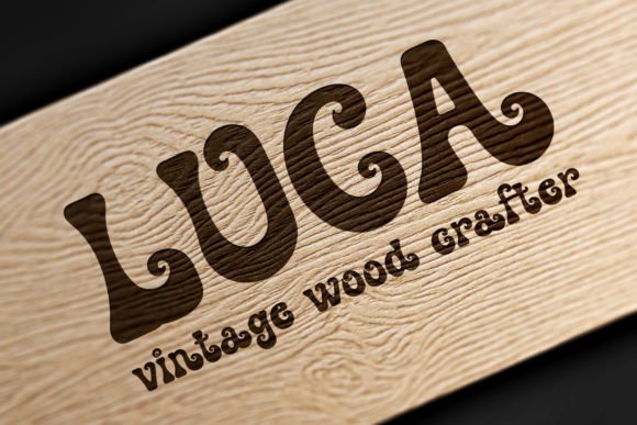 Retro Swirly Font PNG with transparent background - Preview 5