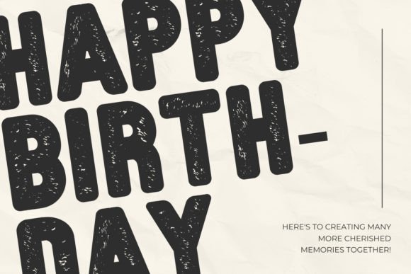 Simple Bold Grunge Font PNG with transparent background - Preview 1