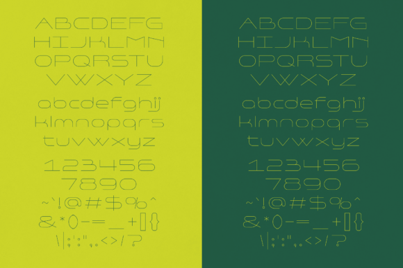 Slimline Lineage Font PNG with transparent background - Preview 2