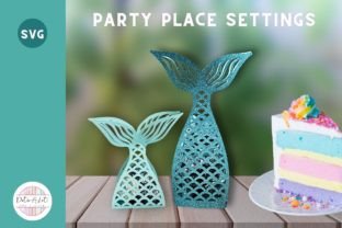 3D SVG Mermaid Tail Favor Box & Tealight · Creative Fabrica