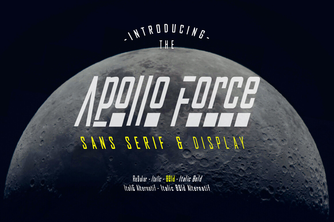 Apollo Force Font by yantodesign · Creative Fabrica