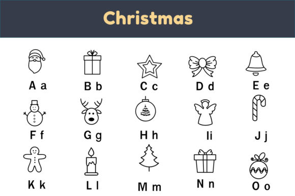 Christmas Doodle Font - Preview 1