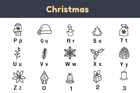 Christmas Doodle Font - Preview 2