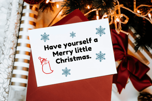 Christmas Doodle Font - Preview 5