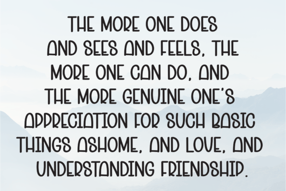 Felling Lonely Font - Preview 5