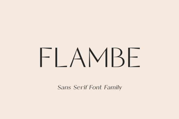 Flambe elegant serif font preview