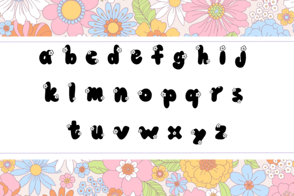 Flower Font - Preview 2