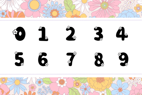 Flower Font - Preview 3