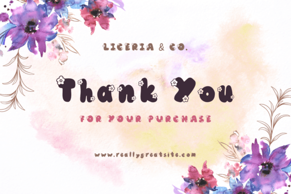 Flower Font - Preview 4