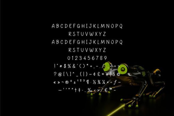 Frogy Beam Font PNG with transparent background - Preview 3