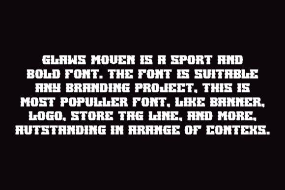 Glaws Moven Font - Preview 4