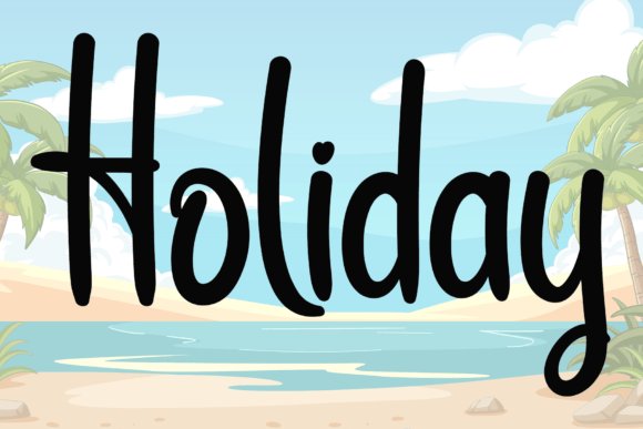 Happy Christmas Font - Preview 1