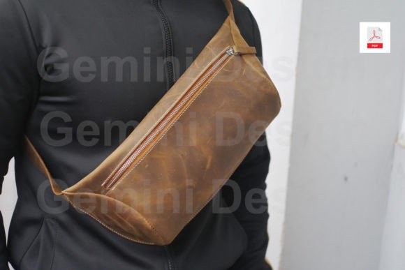 Leather Pattern Crossbody Bag, PDF File