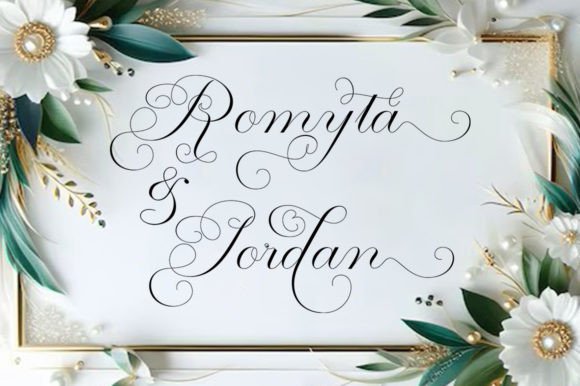 Manhattan Calligraphy Font PNG with transparent background - Preview 5
