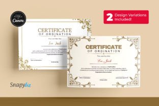 Ordination Certificate Canva Template Graphic by SnapyBiz · Creative ...