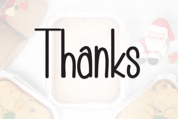 Santa Butter Font PNG with transparent background - Preview 6