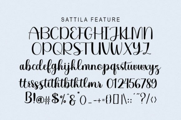 Sattila Font PNG with transparent background - Preview 6
