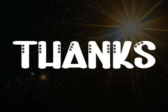 Shining Starlight Font PNG with transparent background - Preview 6