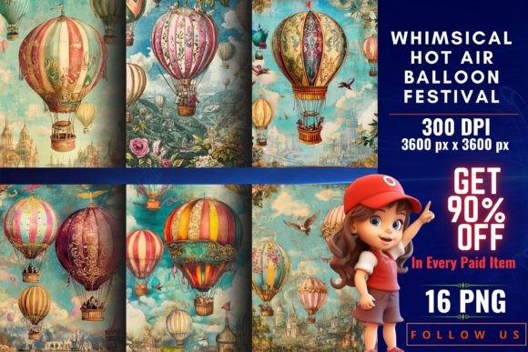 Whimsical Hot Air Balloon Festival