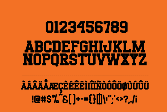 Athletics Font - Preview 1