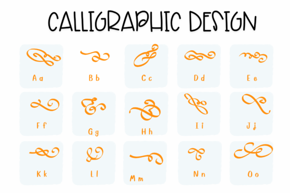 Calligraphic Design Font - Preview 1