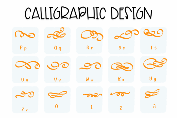 Calligraphic Design Font - Preview 2