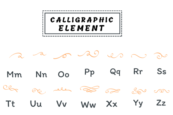 Calligraphy Element Font - Preview 2