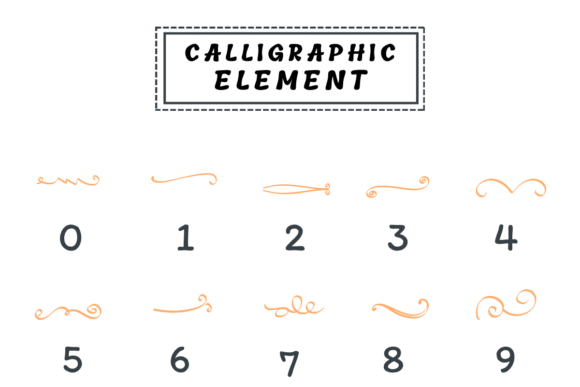 Calligraphy Element Font - Preview 3