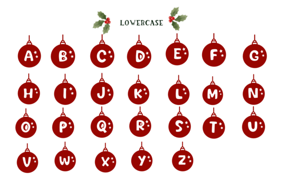 Christmas Ball Font - Preview 2