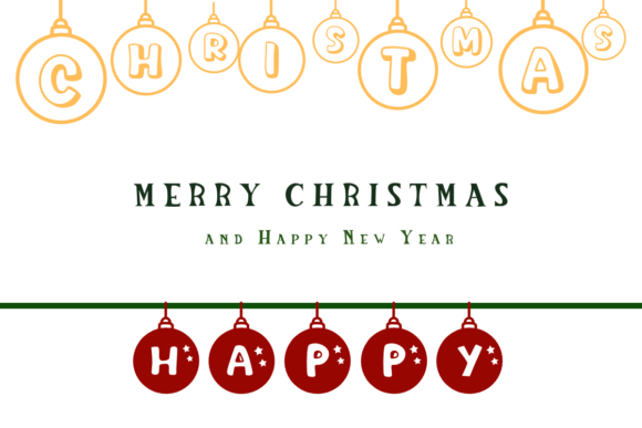 Christmas Ball Font - Preview 5