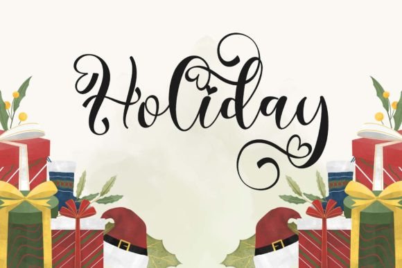 Christmas Bonitha Font - Preview 1