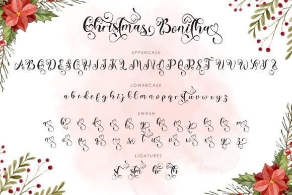 Christmas Bonitha Font - Preview 4