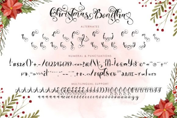 Christmas Bonitha Font - Preview 5
